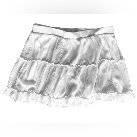 Garage Ruffle Skirt Summer White Size L - Picture 1 of 6